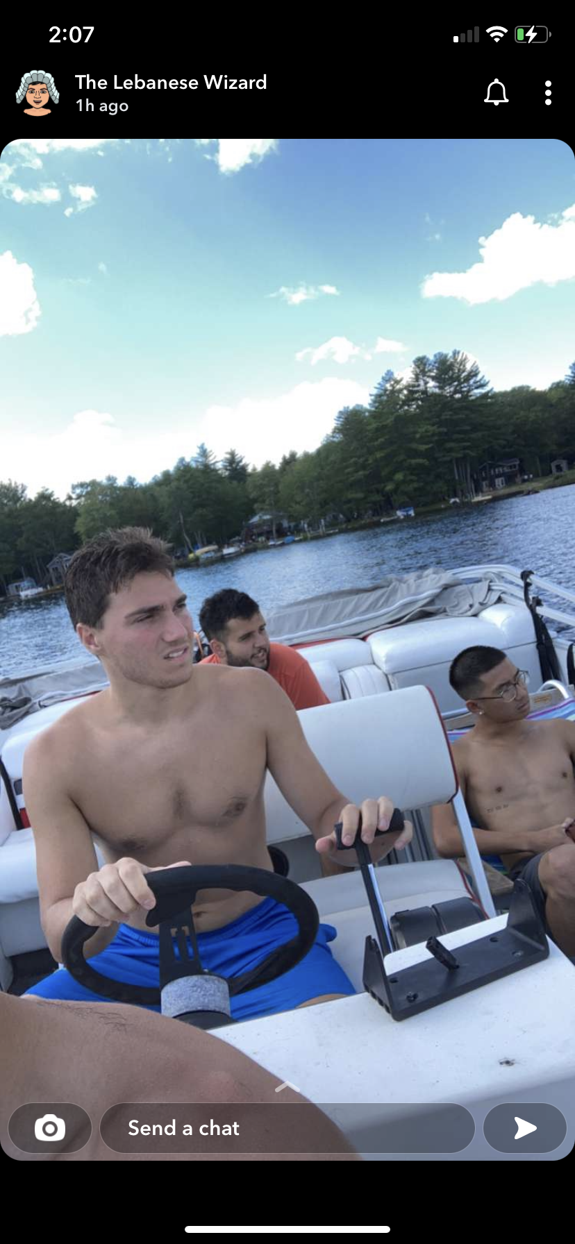 On the boat